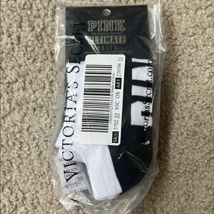 PINK Victoria's Secret Casual Black and White Socks